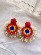 Boho Earrings Set of 3 pairs Crochet Earrings Large Circle Tassel  Drop Earrings